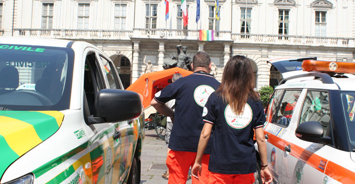 Volontari Anpas a Torino Palazzo di Città