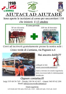 Locandina_corso_CroceVerdeCumiana