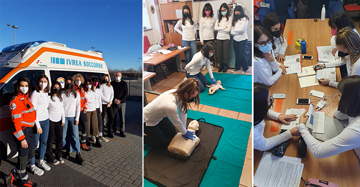 Ivrea Soccorso studentesse Liceo Botta